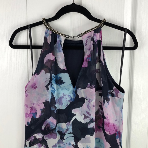 Jessica Simpson Multi Floral Chiffon Dress - Picture 5 of 8